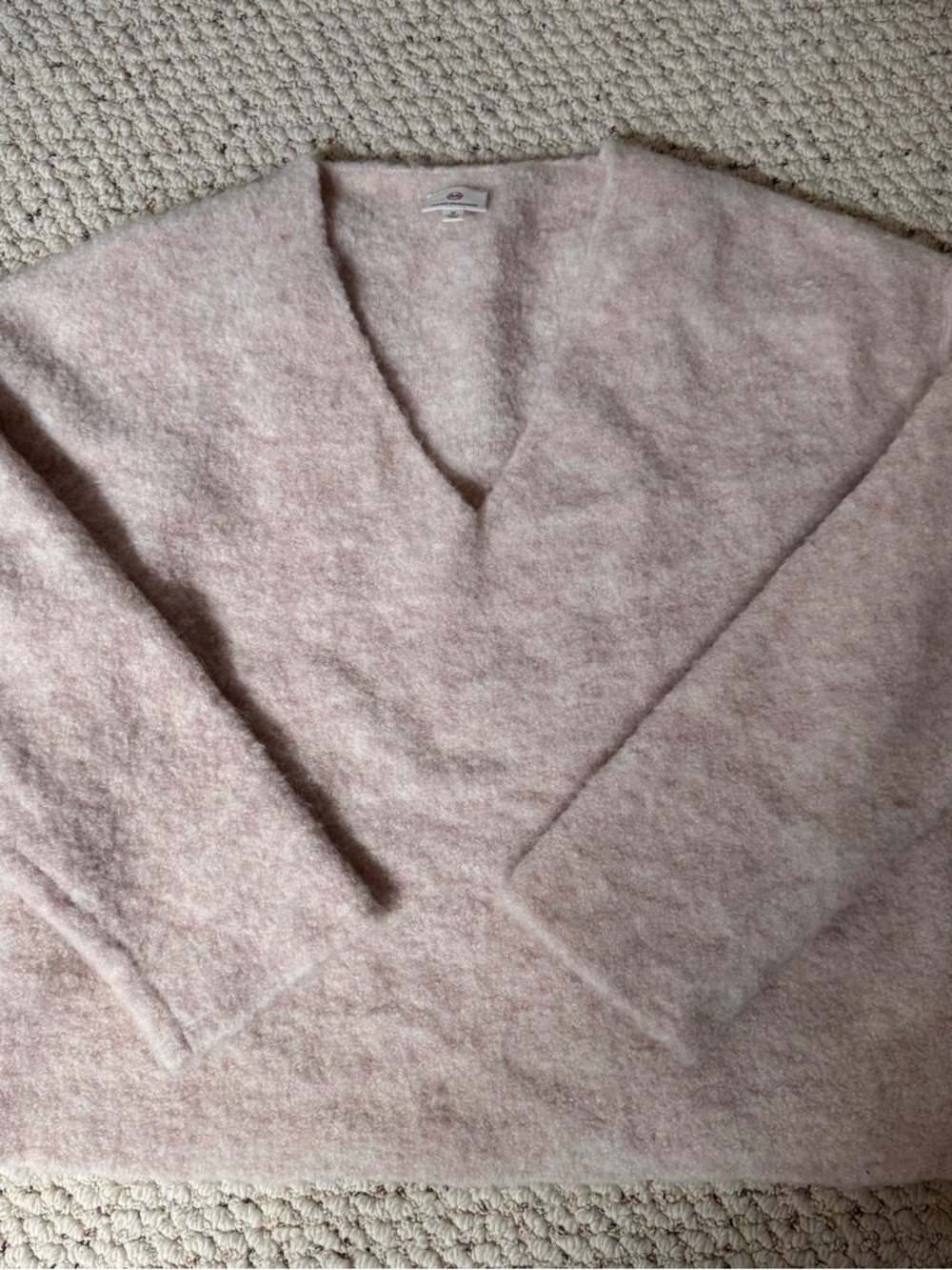 Ag Adriano Goldschmied Pale Blush V-Neck Women's Sweater